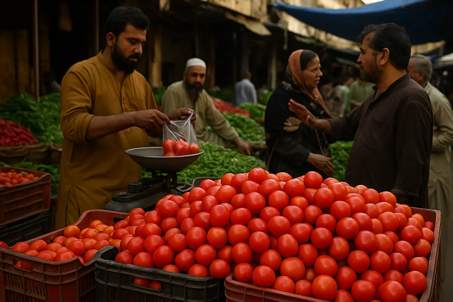 ٹماٹر کی قیمتوں میں کمی